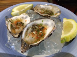 Oysters with dressing