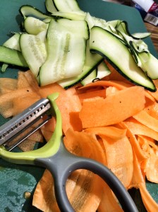 Sliced stir-fry vegetables