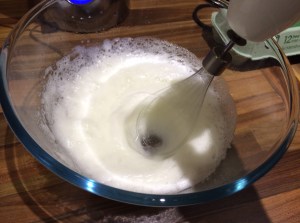 Meringue - whisking egg whites