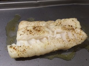 Recipe: Cod fillet on fresh salad