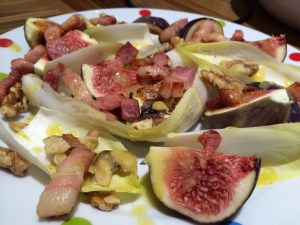 Fig and chicory salad
