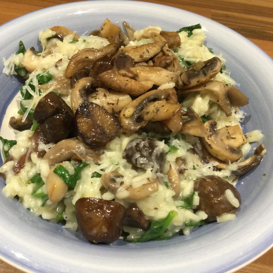 Wild mushroom and chestnut risotto