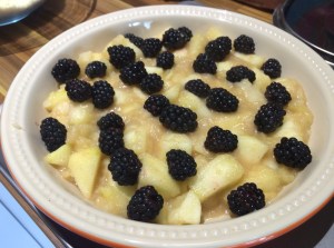 Fruit for the crumble