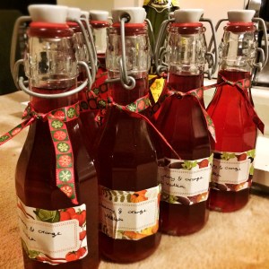 Christmas spirit - Cranberry and Orange Vodka