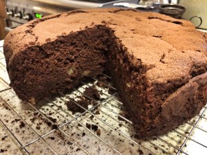 Chocolate, squash and pecan cake