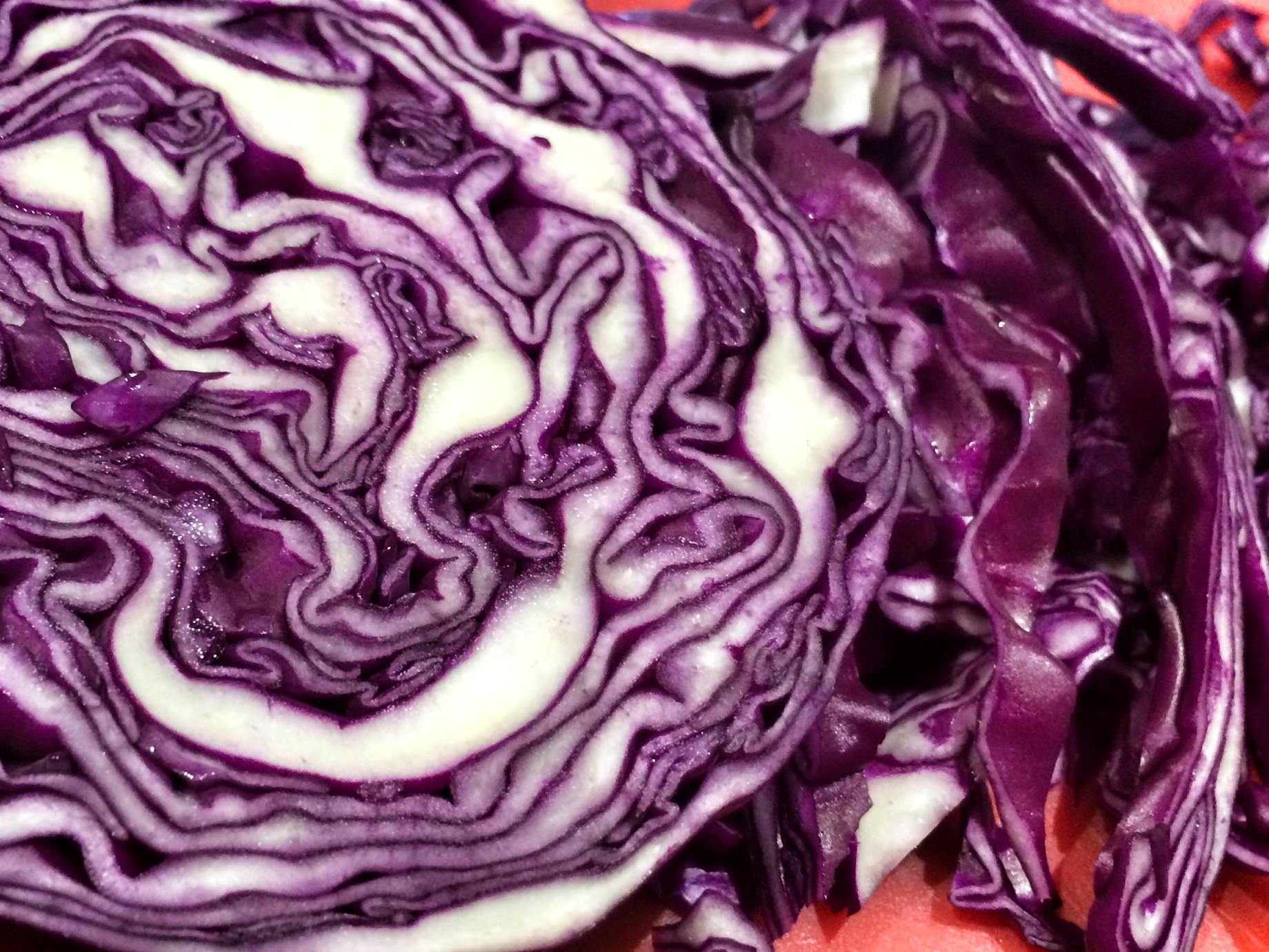 Blackberry braised red cabbage