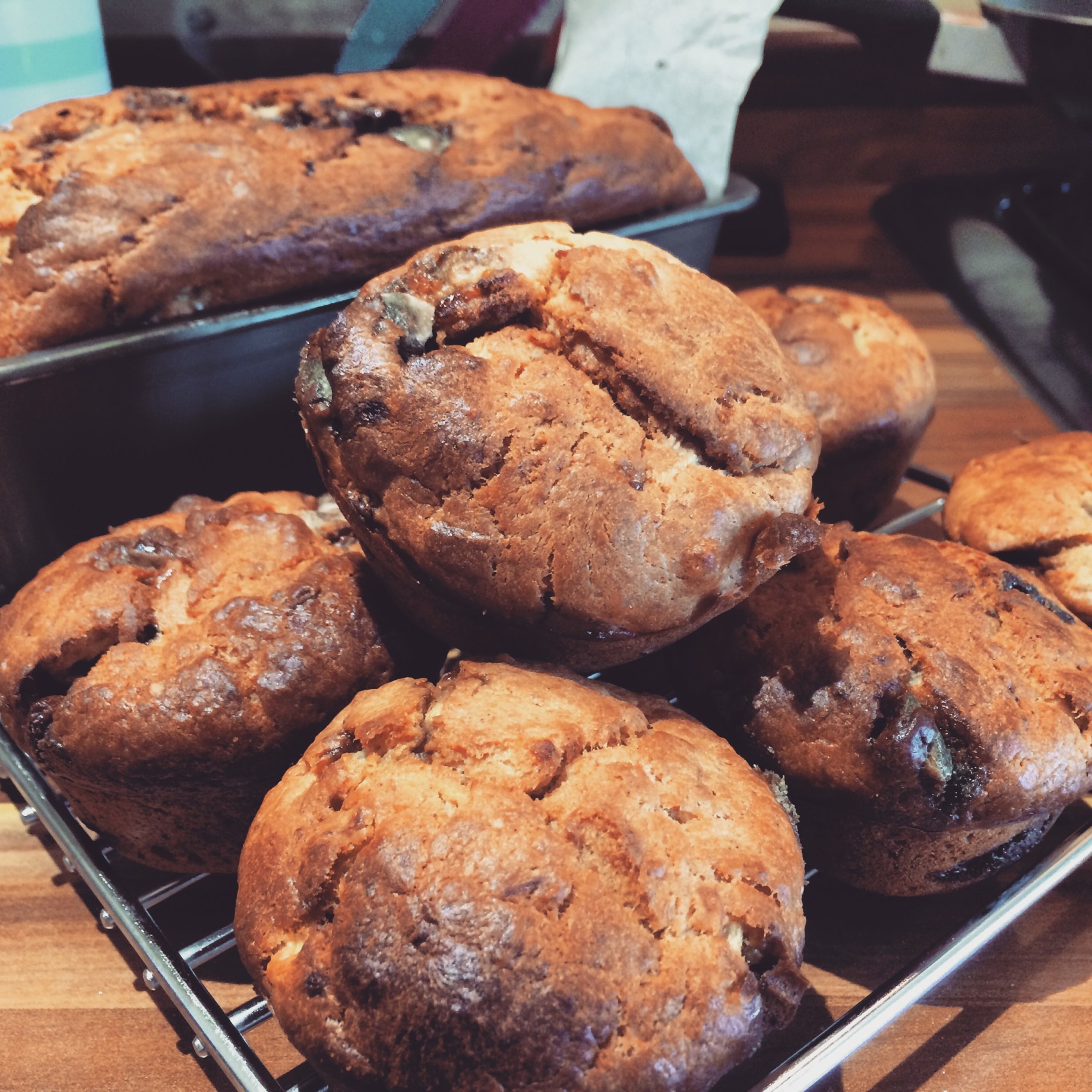 Banana and chocolate bread