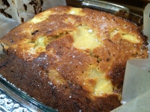 Rhubarb & Custard Traybake by Waitrose