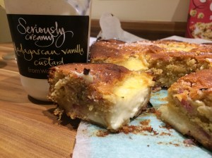 Rhubarb & Custard Traybake by Waitrose