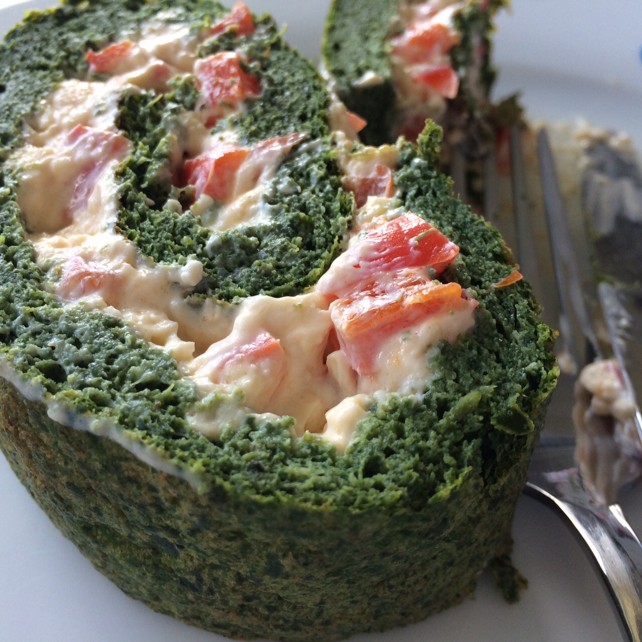 Spinach roulade