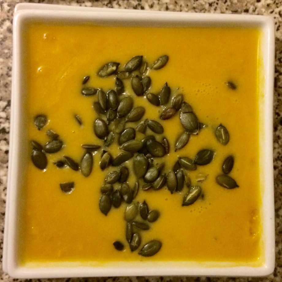Butternut squash and chickpea soup