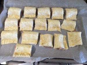 Sesame sausage rolls