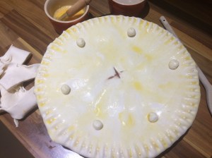 Pheasant and chestnut pie