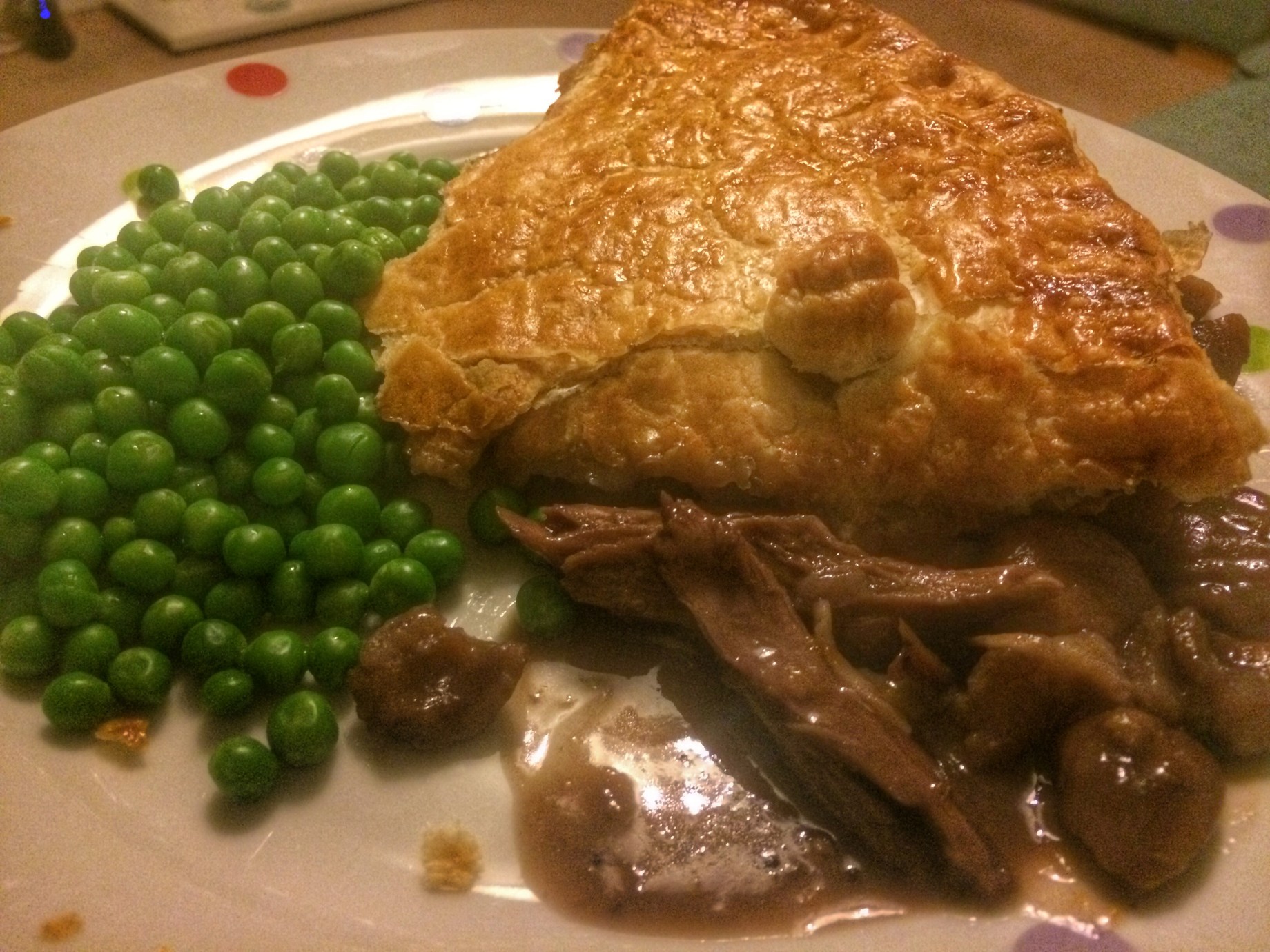 Pheasant and chestnut pie