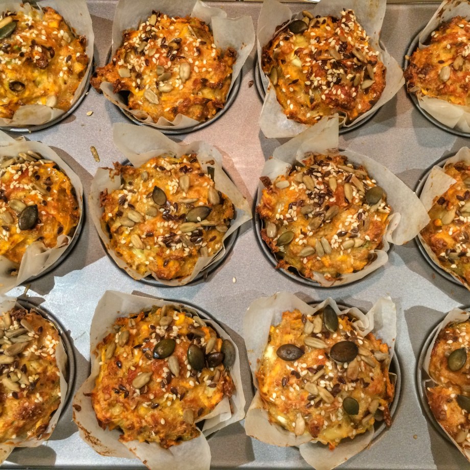 savoury sweet potato muffins