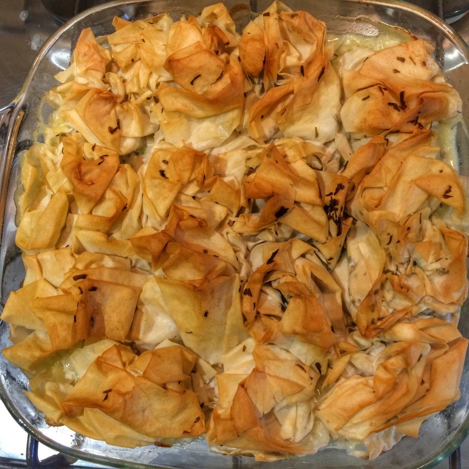 Filo and fish pie