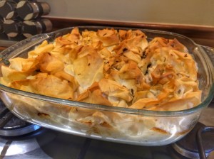 Filo and fish pie