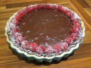 chocolate pastry split ganache