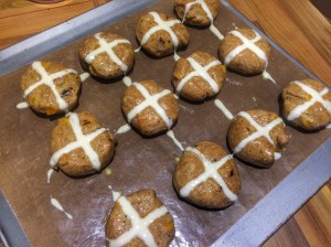 Hot Cross Buns apricot prune