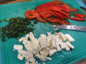 Steak with feta mint couscous