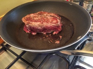 Steak with feta mint couscous