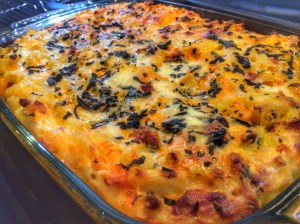 Macaroni cheese mac n cheese pancetta sweet potato