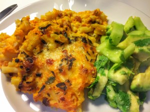 Macaroni cheese mac n cheese pancetta sweet potato