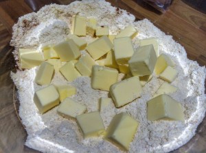 Spiced apricot and banana crumble recipe