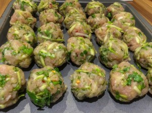 Thai style turkey meatballs