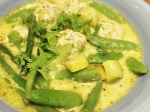 Thai style turkey meatballs