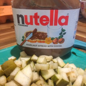 Pear Nutella and hazelnut muffins Martha Collison