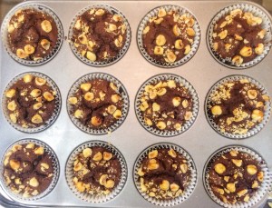 Pear Nutella and hazelnut muffins Martha Collison