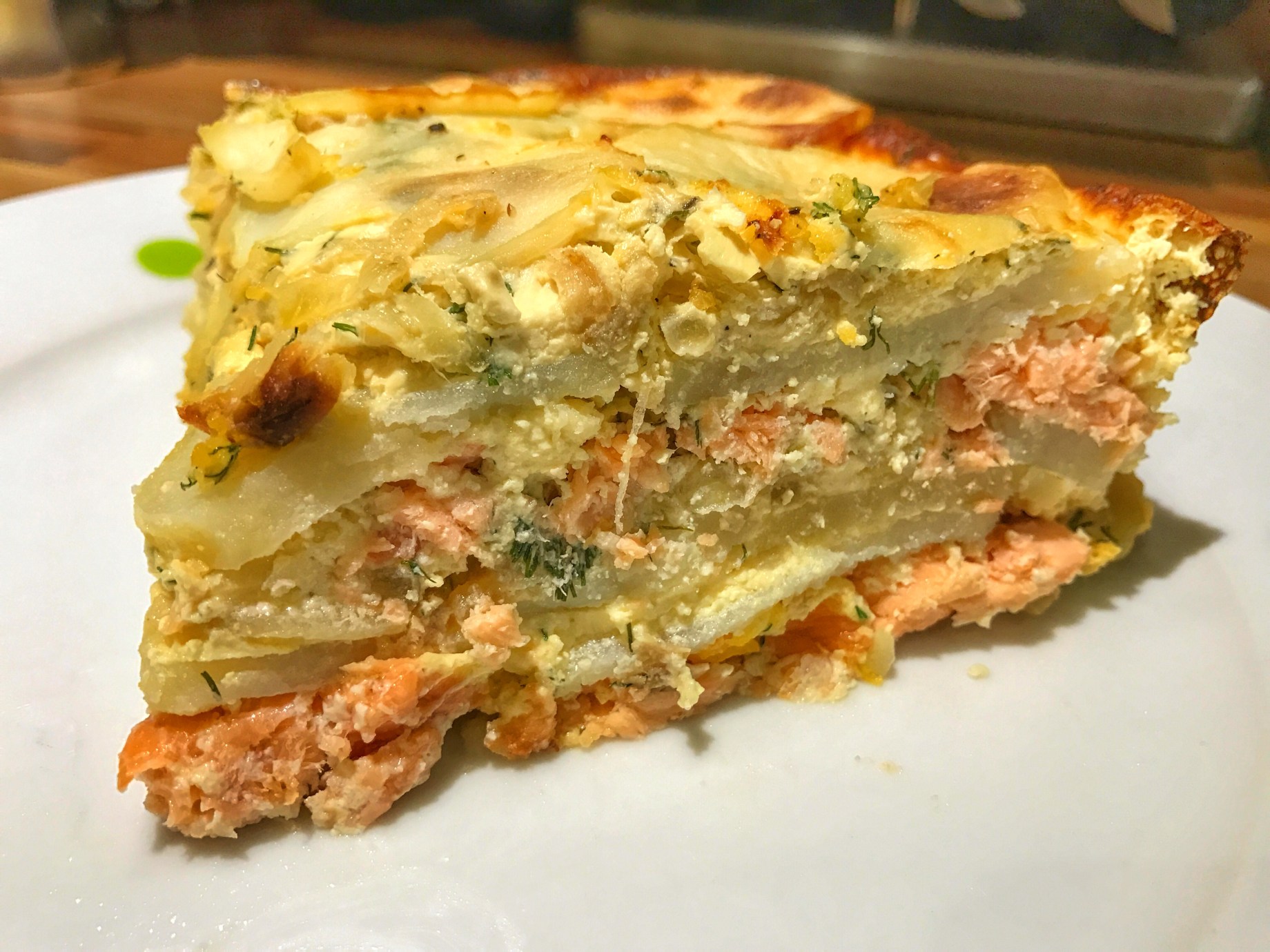 Swedish salmon pudding