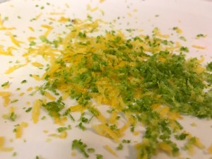 Lemon and lime drizzle cake