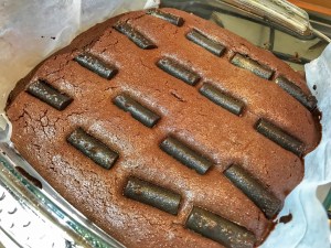 Liquorice chocolate brownies