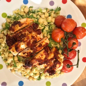 Moroccan style roast chicken