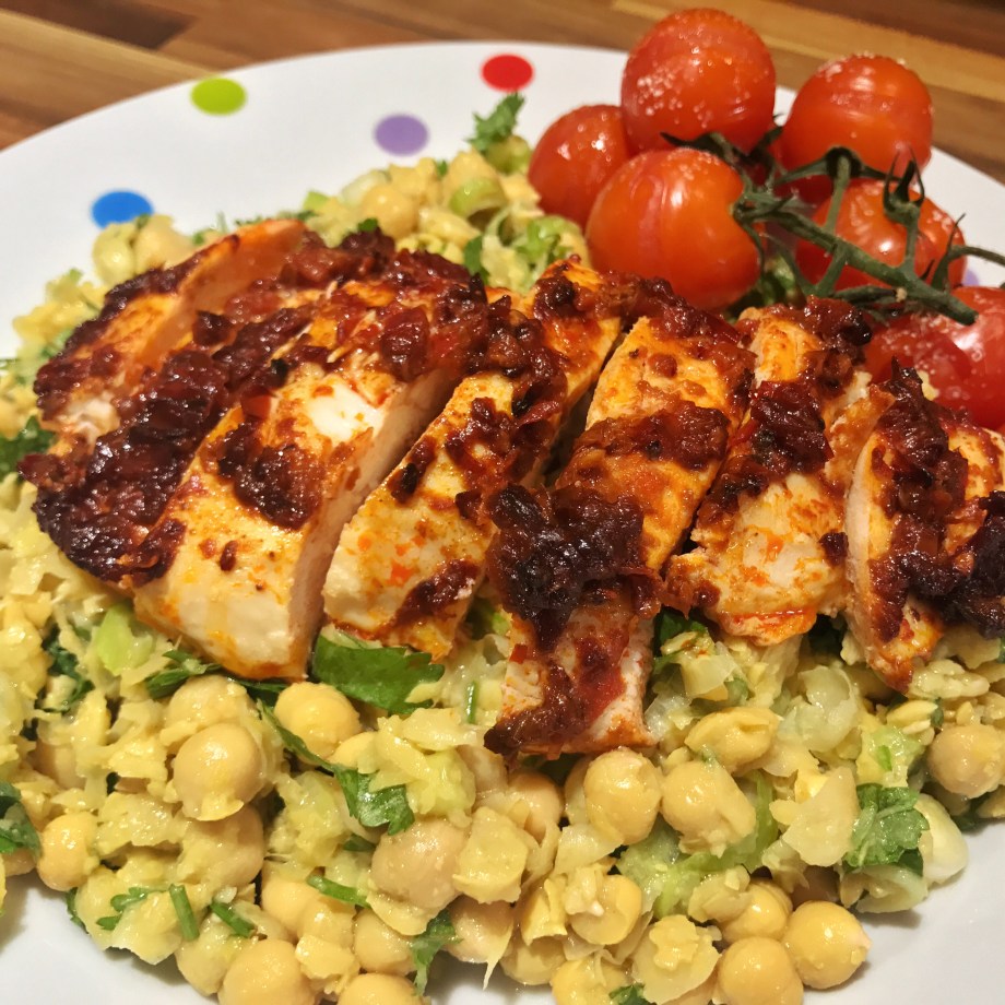 Moroccan style roast chicken